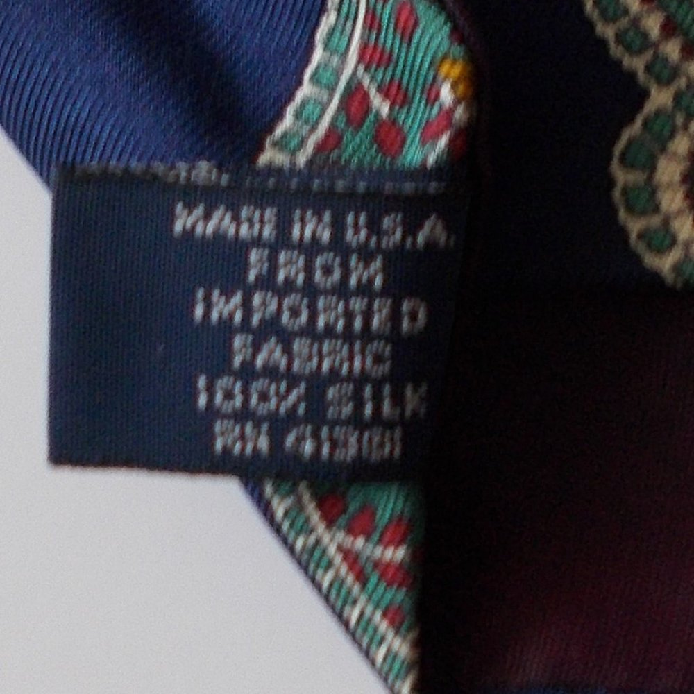 Polo by Ralph Lauren Men's Tie 100% SILK W35 x L57 - Picture 6 of 6